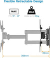 Full-Motion TV Wall Mount For 13" to 43" TVs