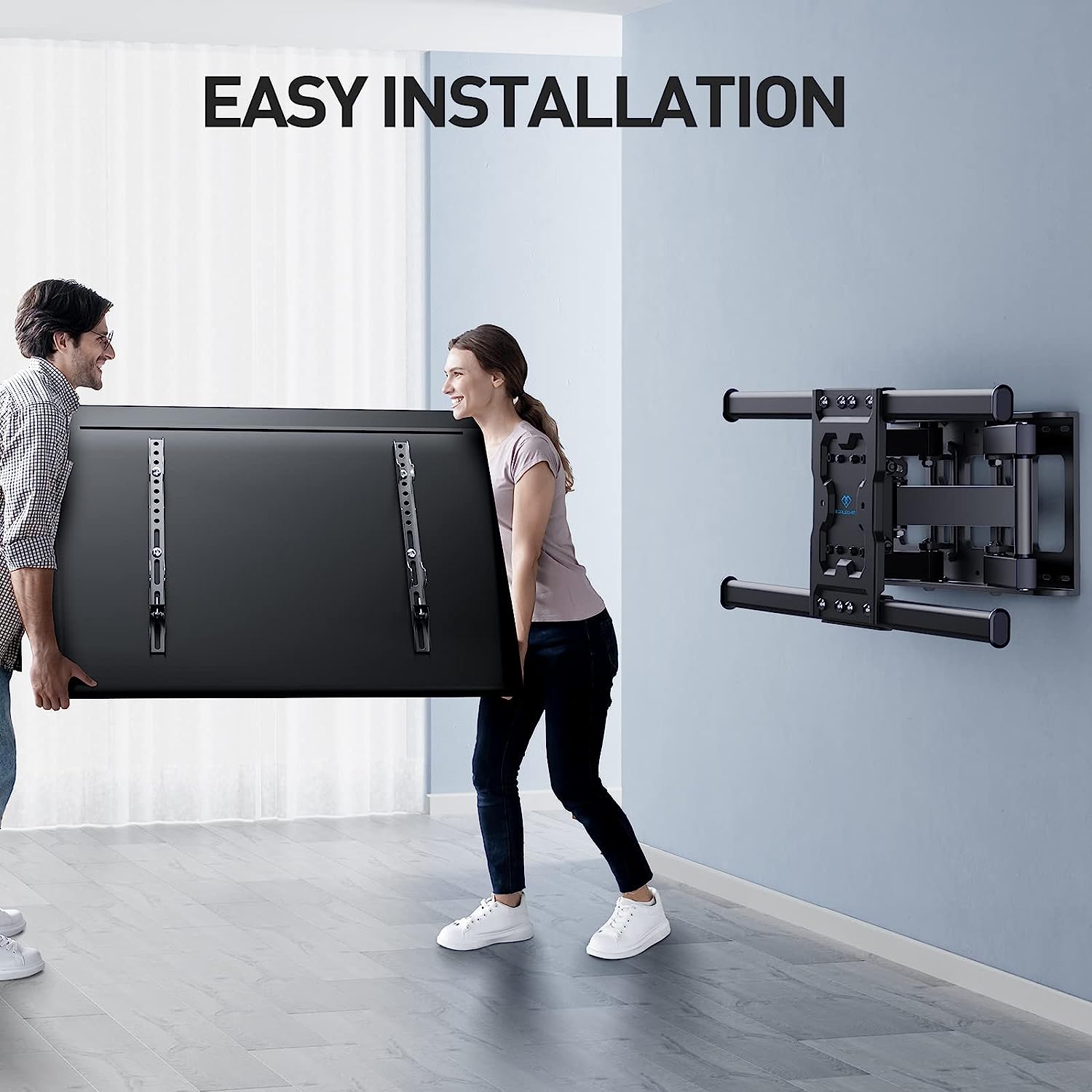 Full-Motion TV Wall Mount For 37