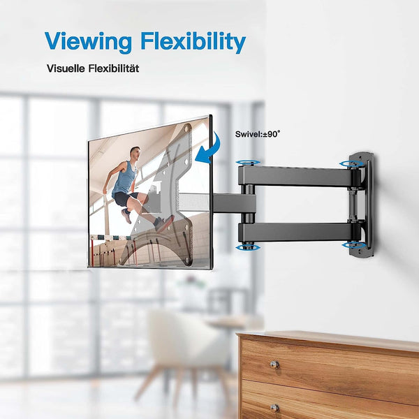 Full-Motion TV Wall Mount For 13" to 42" TVs