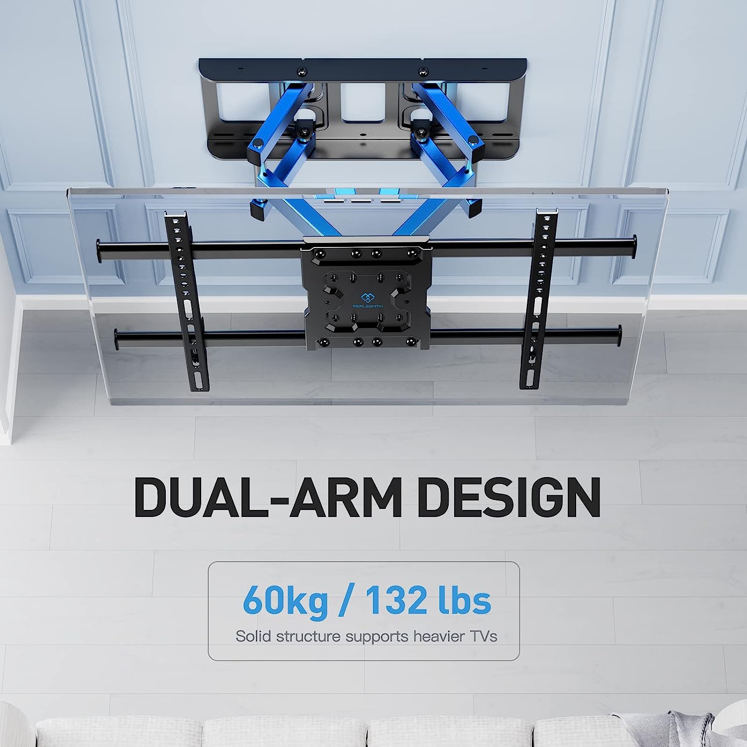 Full-Motion TV Wall Mount For 37