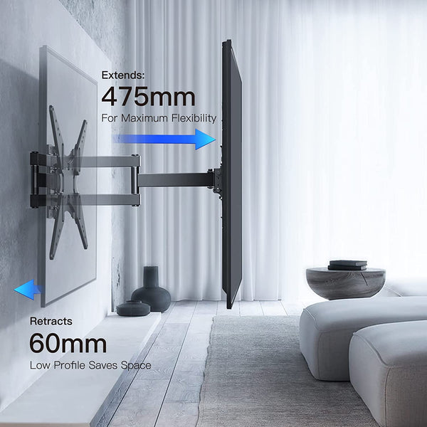 Full Motion TV Wall Mount For 26" To 60" TVs