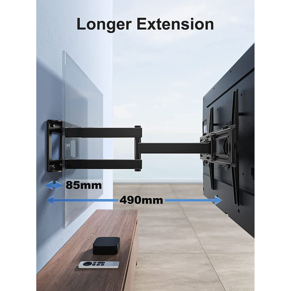 Full-Motion TV Wall Mount For 26" to 60" TVs