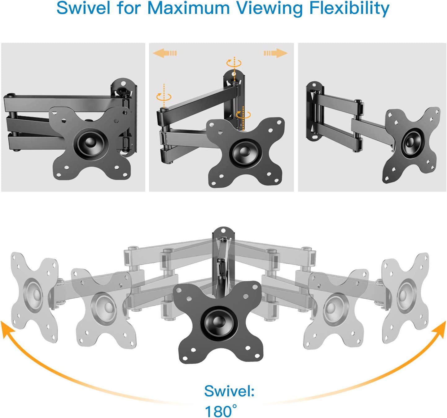 Full Motion TV Wall Mount For 13